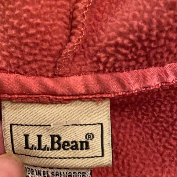 Vintage L.L.Bean Zip Up Outdoor Thermal Hooded Fleece Polartec Jacket Hoodie - Picture 5 of 7